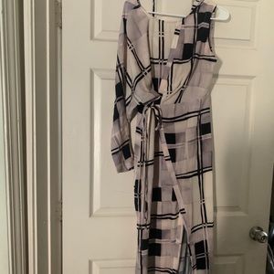 ASOS one sleeve satin maxi dress